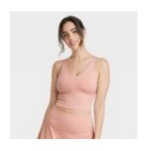 All in Motion Light Pink Cropped Tank